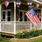 2 Pack 43-Inch Patriotic American Flag & Eagle Hot Air Balloon Wind Spinner Twister, Outdoor Hanging Windmill Decor for Garden Lawn Yard, Fourth of July